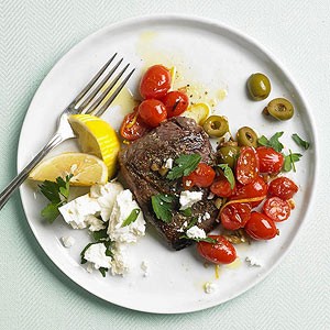 Greek flat iron steaks