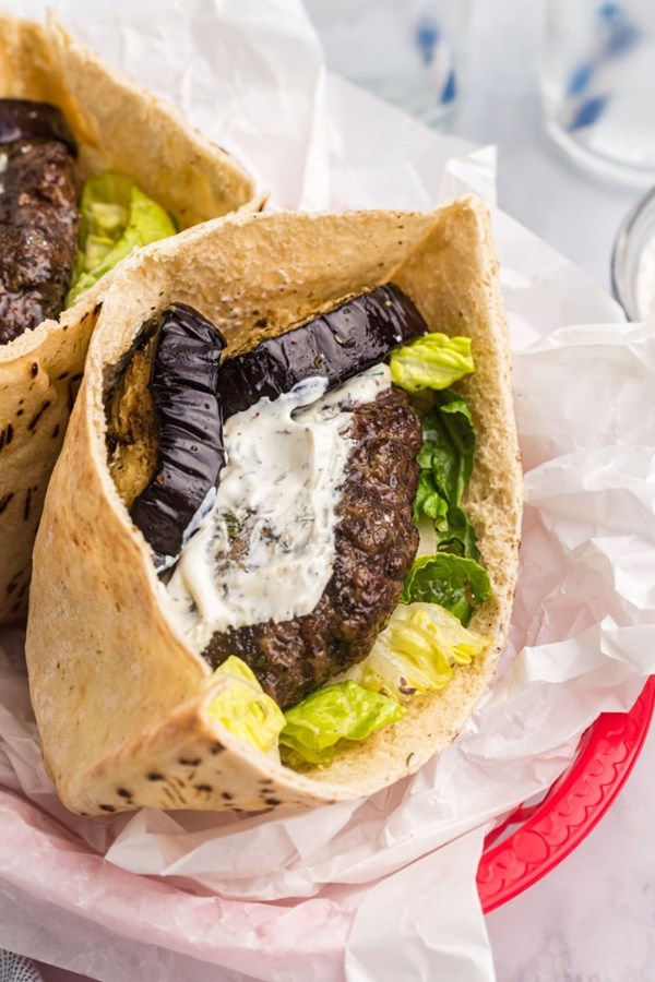 Greek inspired burgers