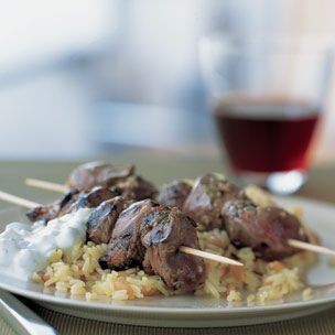 Greek lamb kebabs
