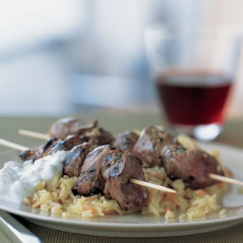 Greek lamb kebabs