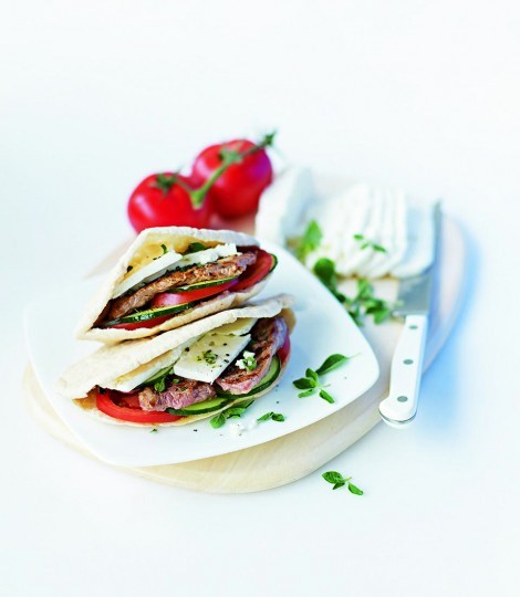 Greek lamb pittas