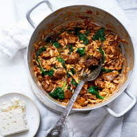 Greek lamb stew with orzo (Youvetsi)