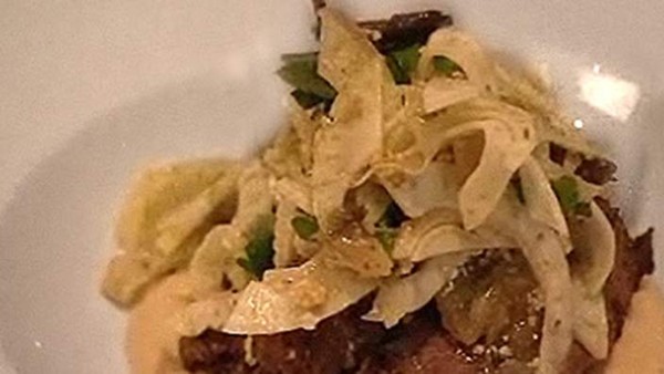 Greek lamb with fennel and parsley