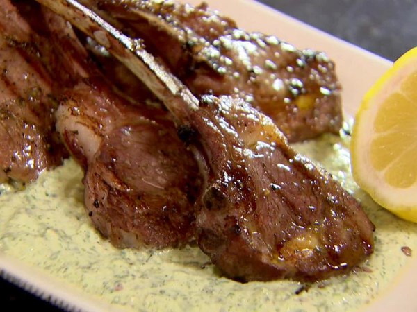 Greek lamb with yogurt mint sauce