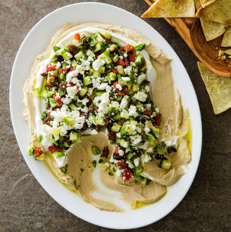 Greek layer dip