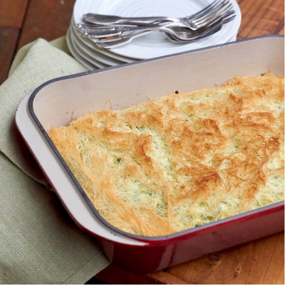 Greek leek & cheese pie (Prasopita)