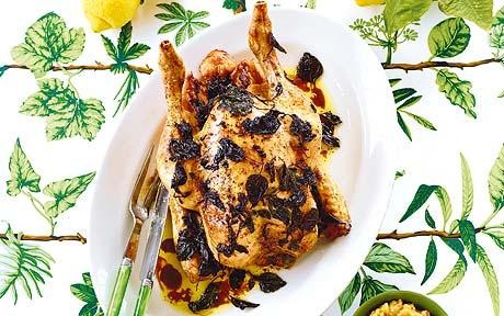 Greek lemon and oregano chicken with split-pea puree