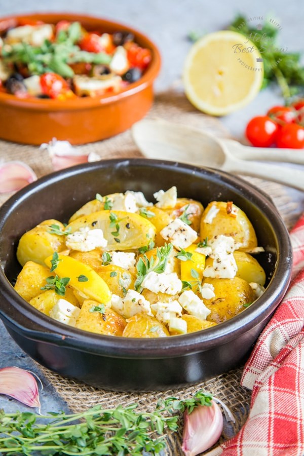 Greek lemon potatoes