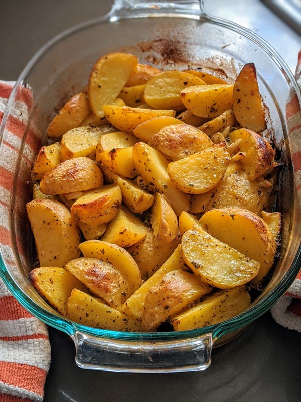 Greek lemon potatoes