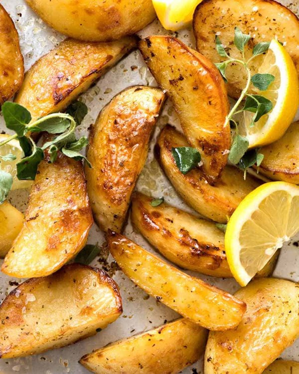 Greek lemon potatoes