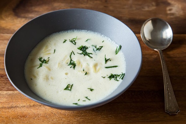 Greek lemon soup (Avgolemono)