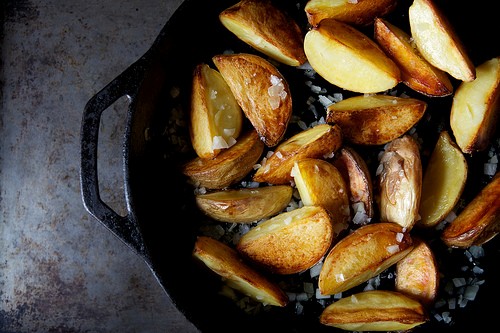 Greek mahogany potatoes