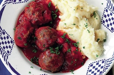 Greek meatballs in tomato sauce