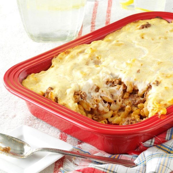 Greek pasta and beef