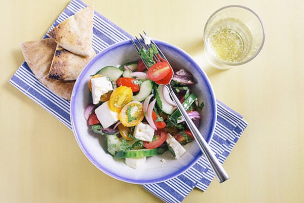 Greek peasant salad