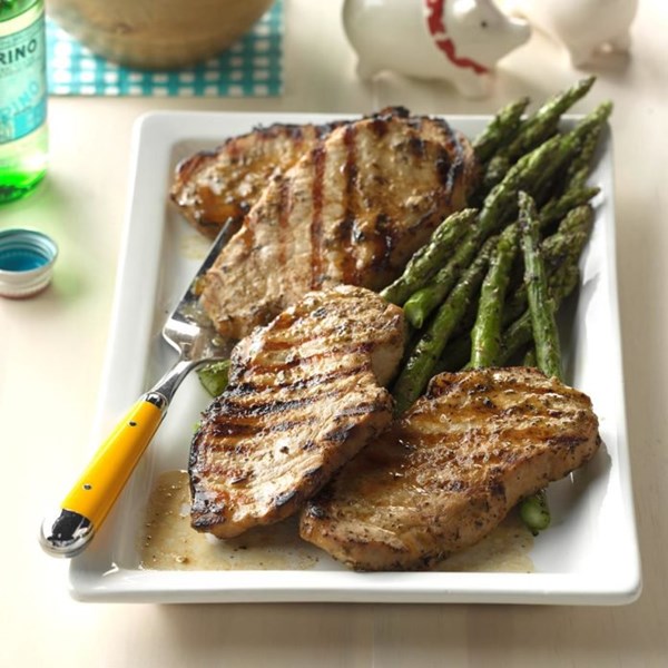 Greek pork chops