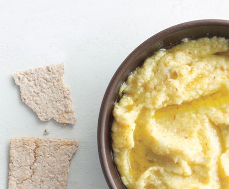 Greek potato and almond dip