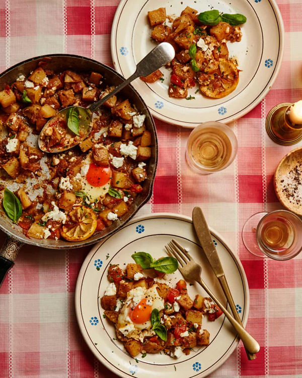 Greek potato hash