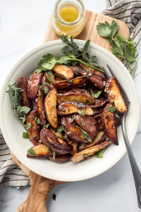 Greek potatoes with lemon vinaigrette