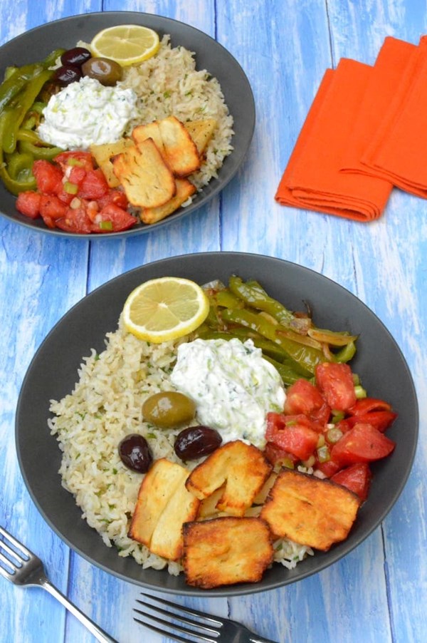 Greek rice bowl