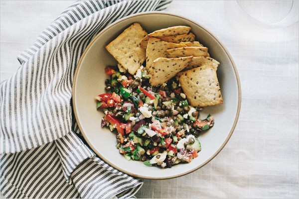 Greek salad dip