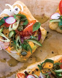 Greek salad sandwiches