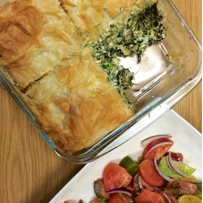 Greek spinach & cheese pie (Spanakopita)