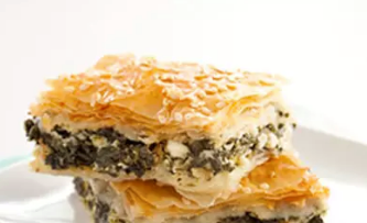 Greek spinach and feta pie (Spanakopita)