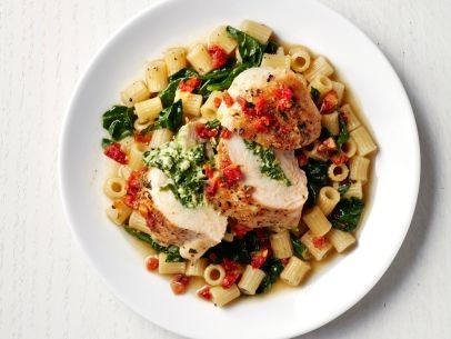 Greek spinach-stuffed chicken