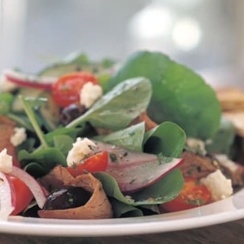 Greek-style beef salad