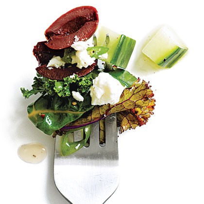 Greek-style kale salad