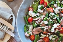 Greek-style lamb salad