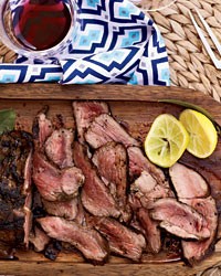 Greek-style leg of lamb