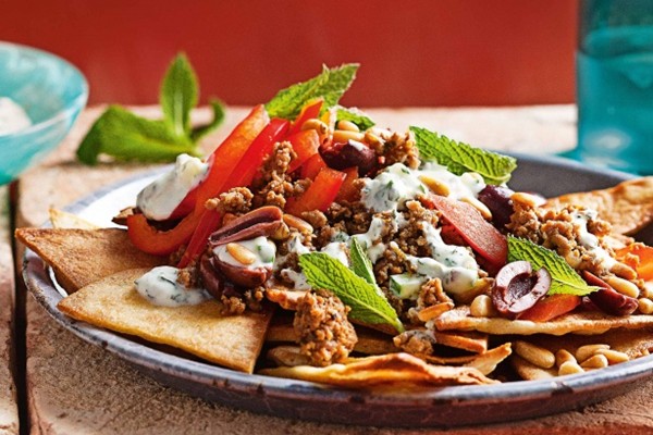 Greek-style nachos