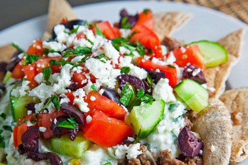 Greek style nachos