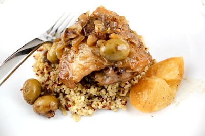 Greek-style preserved lemon chicken with olives