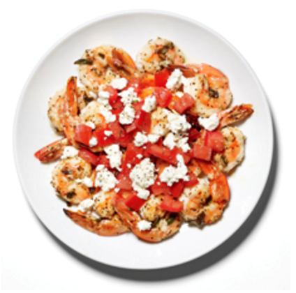 Greek style shrimp