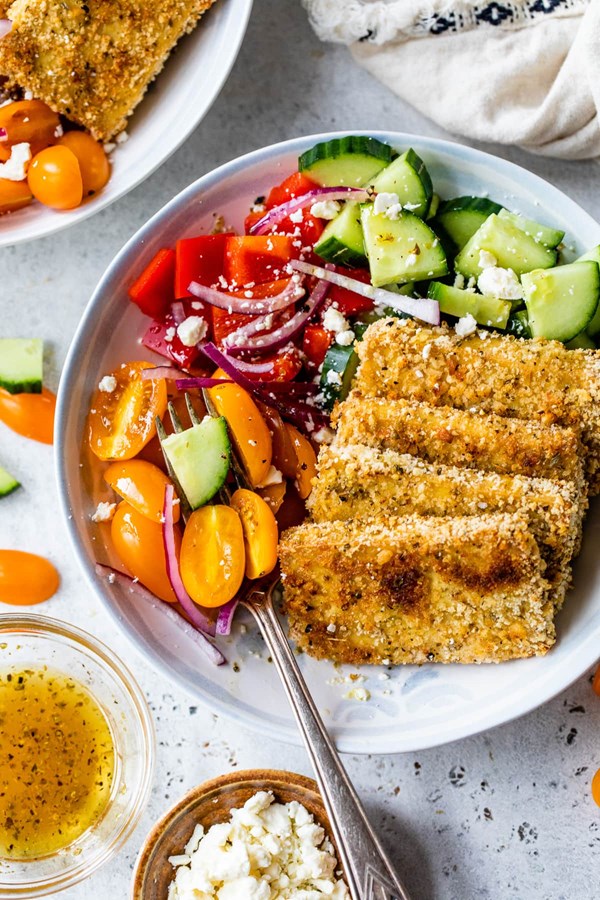 Greek tofu bowls