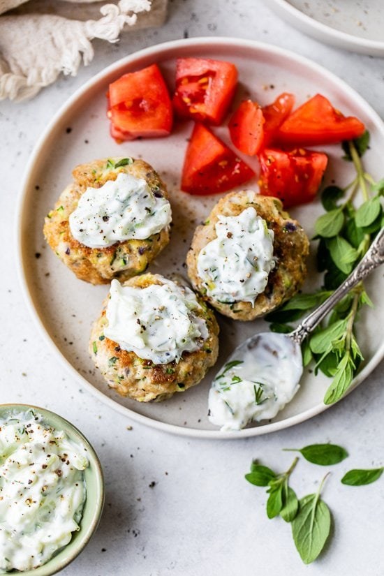 Greek turkey meatballs