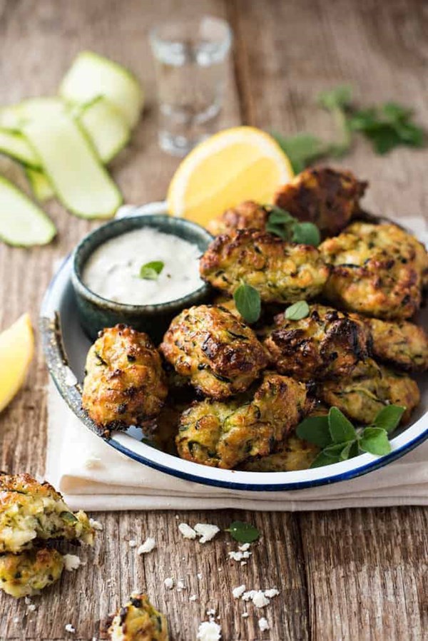 Greek zucchini Tots (mini fritters)