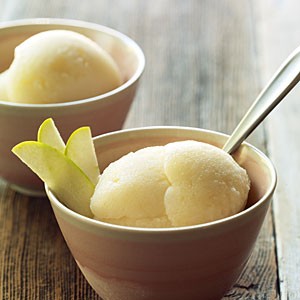 Green apple Sauvignon blanc sorbet