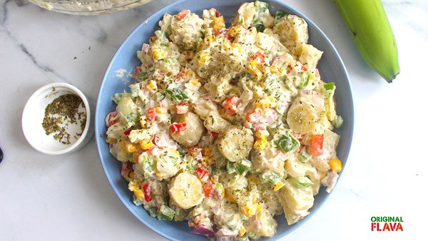 Green banana potato salad