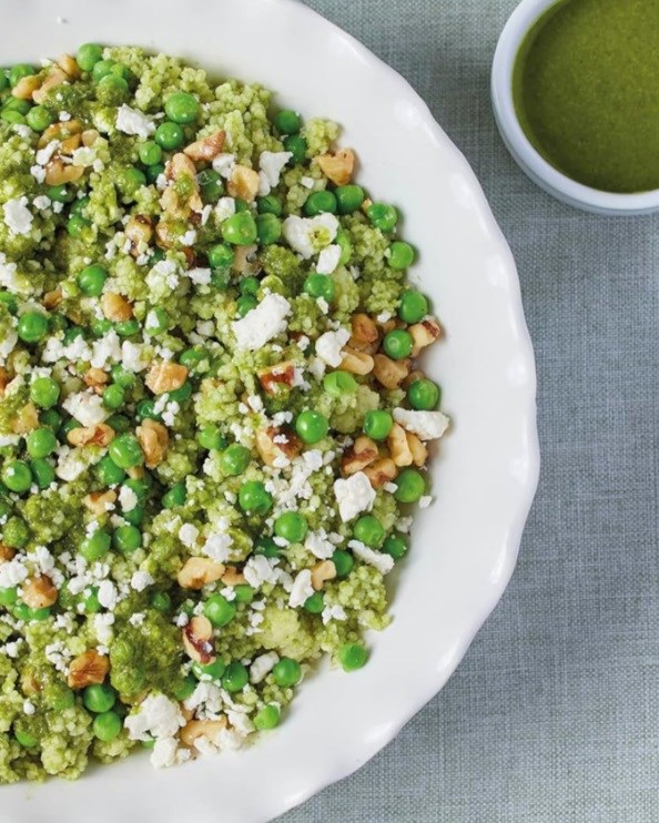 Green basil couscous