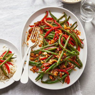 Green bean & cashew stir-fry