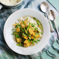 Green bean and cauliflower curry