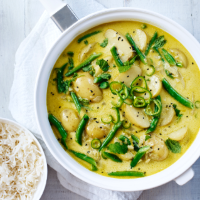 Green bean and new potato curry