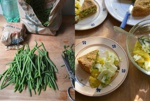 Green bean and potato bake