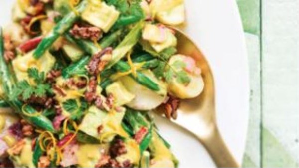 Green bean, avocado and potato salad