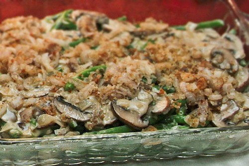 Green bean casserole (the vegan, gluten free sequel)