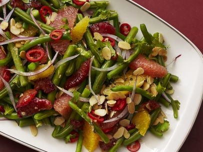 Green bean-citrus salad with almonds